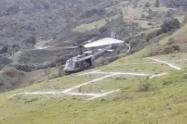[Video] Helicóptero del Ejército casi se estrella en Santa Fe de Antioquia