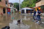 Entre Rionegro y La Ceja hay inundaciones por el desbordamiento de una quebrada.