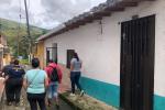 Casas que se desplomaron en Ebéjico, Antioquia