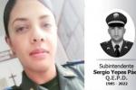 La patrullera Luisa Fernanda Zuleta (izq.) y el subintendente Sergio Yepes Páez (der.) fueron asesinados en un ataque del Clan del Golfo el pasado 23 de julio