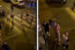 Video: Decena de hombres protagonizaron una batalla campal afuera de una discoteca