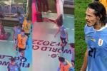 [Video] Casi acaba con el VAR: Cavani y su fuerte reacción la eliminación de Uruguay