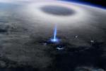 Estación Espacial Internacional captó extraño rayo azul que salía de la Tierra 