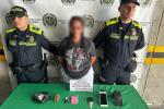 Mujer capturada con estupefacientes en Medellín