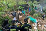 [Fotos] Santa Elena: 10 viviendas construidas en zona protegida fueron demolidas en Medellín