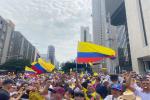 Marcha en Medellín en contra de Petro